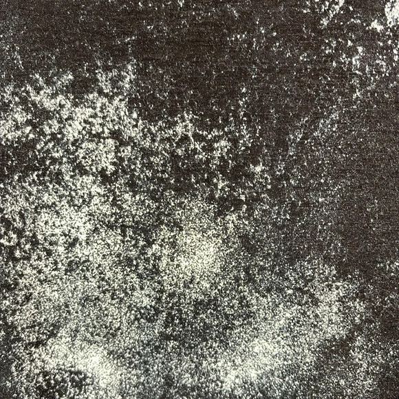 SMASHED LEMON Black Splatter Print Sheath Dress 1/2 Sleeve Midi Cosmic Space 8 - Picture 3 of 9